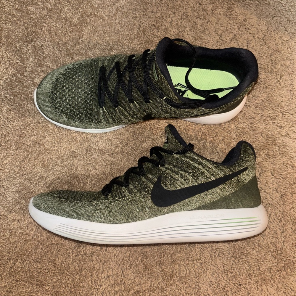 Nike LunarEpic Low Flyknit 2 Men’s - Green/Black